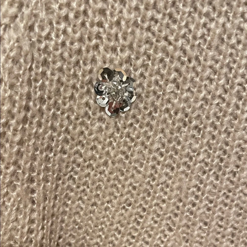 LC Lauren Conrad Tan Sweater with Embellishments - Picture 4 of 4